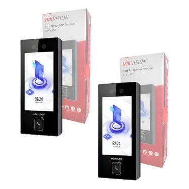 Imagem de 2x Terminal De Acesso Facial Hikvision - Ds-k1t344mx-e1