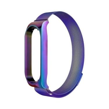 Imagem de Pulseira De Aço Inoxidável Milanese Loop Para Xiaomi Mi Band 7 6 5 4 3
