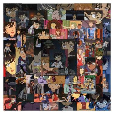 Imagem de Adesivos Detectives Conans Anime 60 peças de PVC impermeável - yiweisa