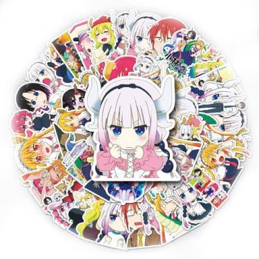 Imagem de Adesivos impermeáveis Miss Kobayashi's Dragon Maid (50 unidades) - yiw