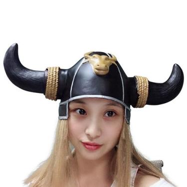 Imagem de Máscara de Halloween Horn Head Hood Cosplay Masquerade Pro Latex - yiw
