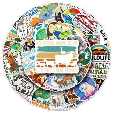 Imagem de Adesivos, 50 unidades/lote, vinil animal, decalques de grafite imperme