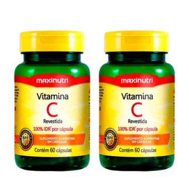 Imagem de Kit 02 Vitaminas C Revestida 100% Idr 60 Capsulas Maxinutri