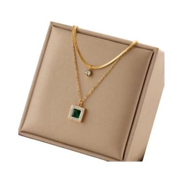 Imagem de Colar Feminino De Aço Inoxidável 316L Com Pingente De Coração, Borbole