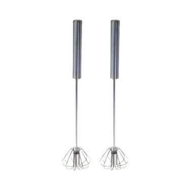 Imagem de Batedor De Ovos De Aço Inoxidável Durável, Misturador Semi-Automático 