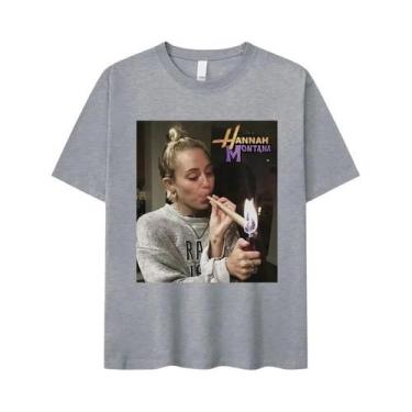 Imagem de Camiseta Vintage Oversized De Algodão Miley Cyrus Hannah Montana Para 
