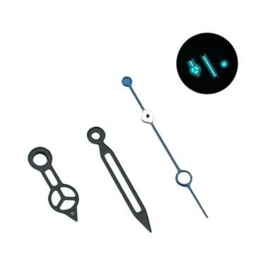 Imagem de Ponteiros De Relógio Luminosos Verdes Para Movimento Automático NH35 N