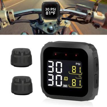 Imagem de Sistema De Monitoramento De Pressão De Pneus Para Motocicletas TPMS M3