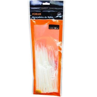 Imagem de Abraçadeiras de Nylon 280 x 4.8 mm 100 Unidades Branco Foxlux