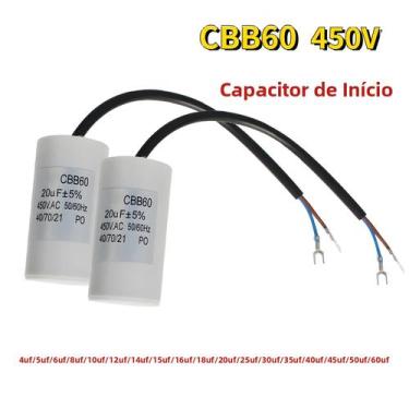 Imagem de Capacitor De Funcionamento De Motor AC 450V 4-60UF Para Máquina De Lav