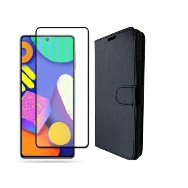 Imagem de Capinha Carteira Para Galaxy A72 Flip + Pelicula Vidro 9d