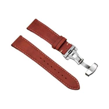 Imagem de Pulseira De Relógio Seiko Omega Em Couro De Bezerro Genuíno 14-22mm Co