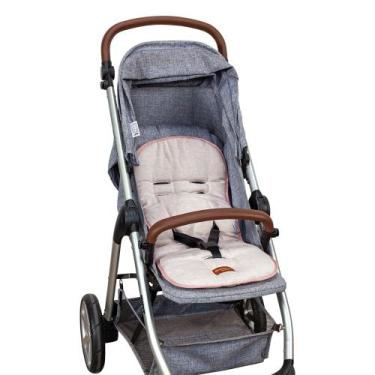 Imagem de Capa para Carrinho Colchonete de Bebê Linho Batistela Baby, Rosê