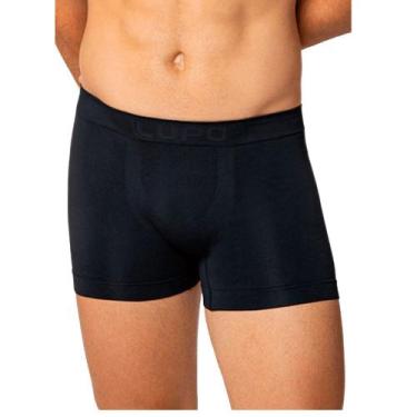 Imagem de Cueca Lupo Boxer Bambu Sem Costura 18471-002, Preto, GG