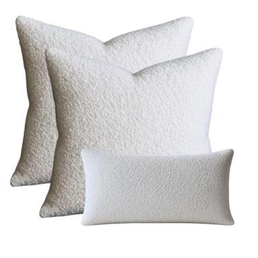 Imagem de Kit 2 Capas de Almofadas 50x50cm + 1 capa 30x50cm em Suede Premium Cap