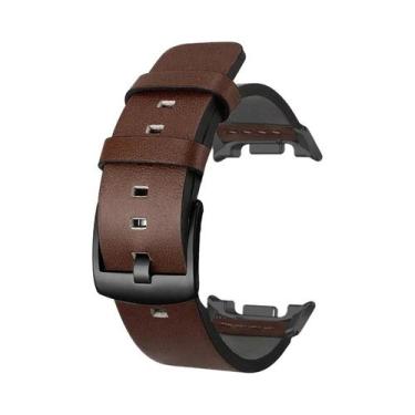 Imagem de Pulseira De Couro Luxuosa Para Samsung Galaxy Watch 8 40mm 44mm Classi