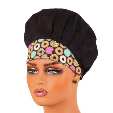 Imagem de Touca Gorro Para Chef Cozinha Unissex Estampas Variadas Cores Outlet D