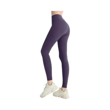 Imagem de Leggings De Yoga Femininas De Cintura Alta, Respiráveis, Para Fitness,
