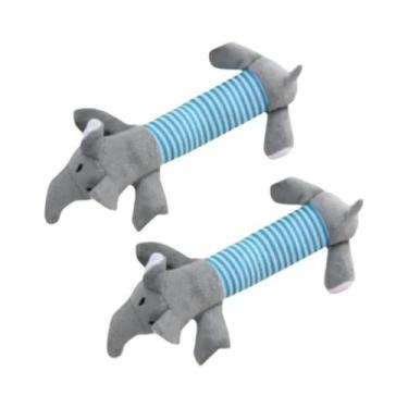 Imagem de Brinquedo Durável De Pelúcia Para Cães Com Som De Elefante, Pato E Por