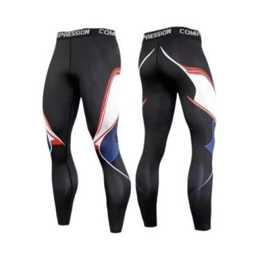 Imagem de Calças De Compressão Masculinas Para Corrida, Leggings Esportivas Para
