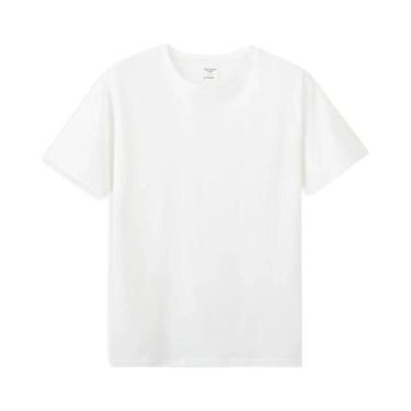 Imagem de Camisetas De Algodão Masculinas De Verão Com Manga Curta, Macias E Ant