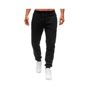 Imagem de Calças De Moletom Masculinas plus Size S-3XL Com Cintura Elástica, Jog