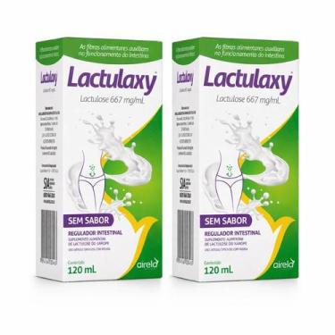 Imagem de Kit 2 Un Lactulaxy Lactulose Suplemento Alimentar Sem Sabor Airela 120