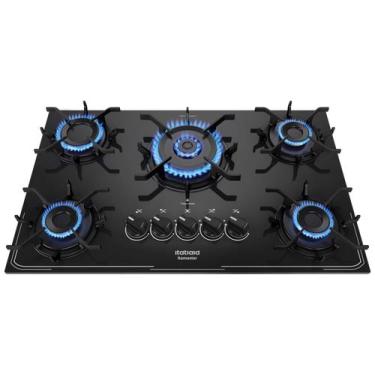 Imagem de Cooktop 5 Bocas a Gás GLP Itatiaia Preto Itamaster Trempe Ferro Fundid