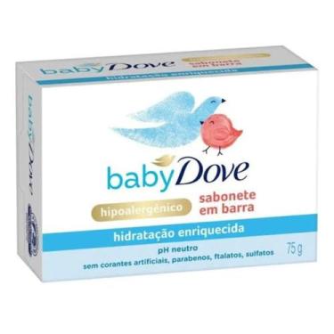 Imagem de Sabonete em Barra Baby Dove Hidratação Enriquecida Hipoalergênico 75g