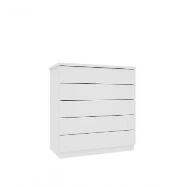 Imagem de Comoda Premium 5 Gavetas Tcil Neve