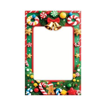 Imagem de Decoração De Cabine De Fotos De Natal 2025, Fundo De Natal, Ornamento 