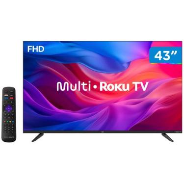 Imagem de Smart TV DLED 43 FHD Multi Roku 3HDMI 2USB Wi-Fi - TL056M, 43"