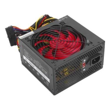 Imagem de Fonte ATX 500W Nyper N500 Preta Gamer Silenciosa P/ PC 12cm, Bivolt