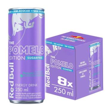 Imagem de Pack de 8 latas Red Bull Energético, Pomelo Sem Açúcar 250ml