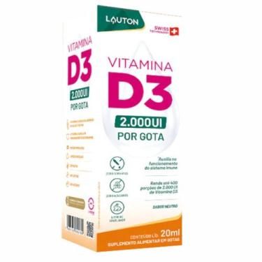 Imagem de Vitamina d3 pura em gotas 20ml - Lauton Nutrition