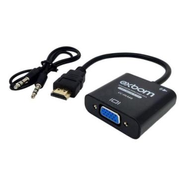Imagem de Cabo Conversor Hdmi Vga Com Áudio Cc-hva60 Exbom