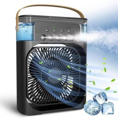 Imagem de Ventilador Portátil USB de Mesa  Mini Ar Condicionado Climatizador, Um