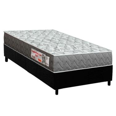 Imagem de Conjunto Box Solteiro: Colchão Espuma Ortho D23 Comfortpedic + Base Crc Suede Black (88...