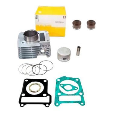 Imagem de Kit Cilindro Pistao Juntas Retentor Ybr/factor E Xtz TTR 125 - METAL L