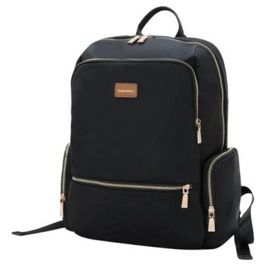 Imagem de Mochila Feminina Alças de Costas Espaçosa Estilo Chenson, Preto, UN