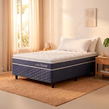 Imagem de Cama Box Azul Durban Azul D28 Solteirão 96x203 - King House