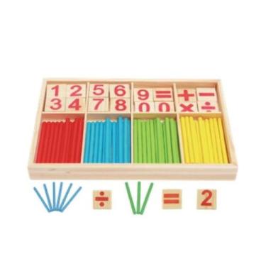 Imagem de Educaplay - caixa matemática jogo em madeira - Polibrinq