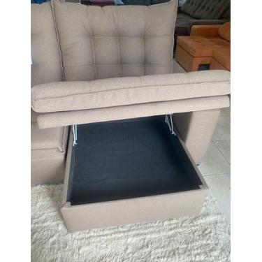Imagem de Sofa baú, retrátil e reclinável suede - Couto & Costa