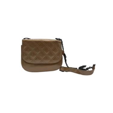 Imagem de Bolsa feminina transversal mão pequena - GLORIA W & Y, Dourado, P