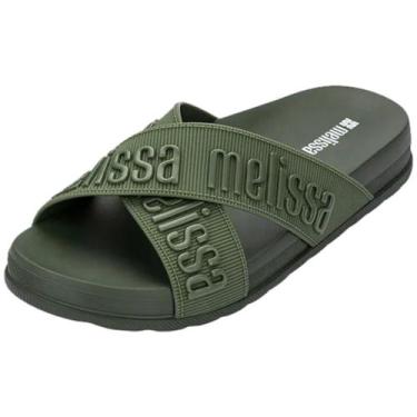 Imagem de Chinelo Feminino Slide Conforto Macio Cozy Lover II Melissa, Verde esc