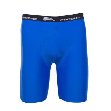 Imagem de BERMUDA TÉRMICA DE COMPRESSÃO SEGUNDA PELE AZUL - Progne, M - 40 ao 42