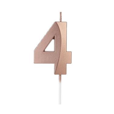 Imagem de Vela Número Aniversário Design Rose Gold - 01 unidade - Silver Festas 
