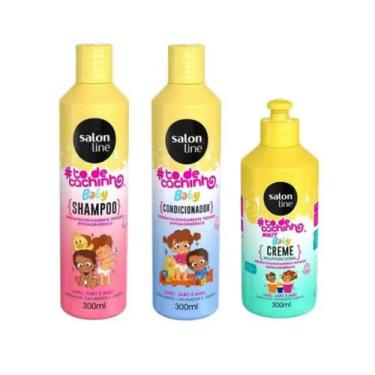 Imagem de Kit Shampoo, Condicionador E Creme - Baby To De Cachinho - Salon Line