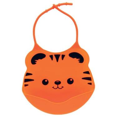 Imagem de Babador em silicone para bebê tigre - Era Uma Vez