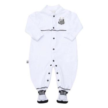 Imagem de Macacão Bebê Santos Longo Chuteira Oficial - Revedor, G